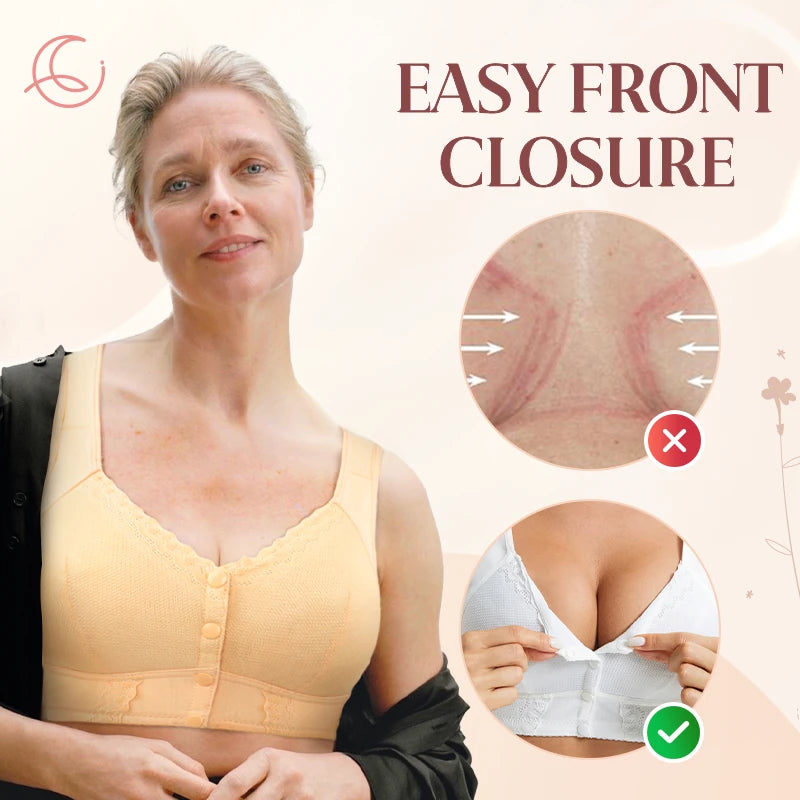 Moona Bra - Front Closure Breathable Bra for Seniors