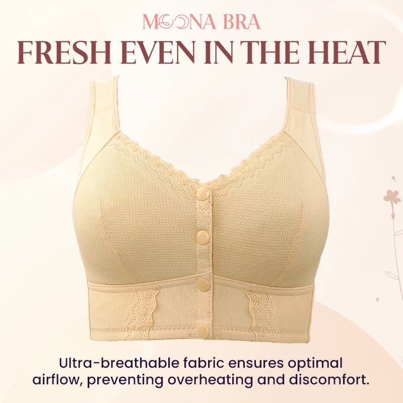 Moona Bra - Front Closure Breathable Bra for Seniors